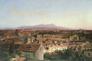 Uitzicht vanuit Rome, 1845 door Louis Gurlitt